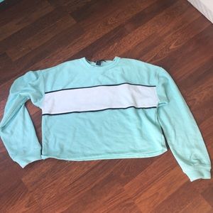 Teal Colorblock Long Sleeve